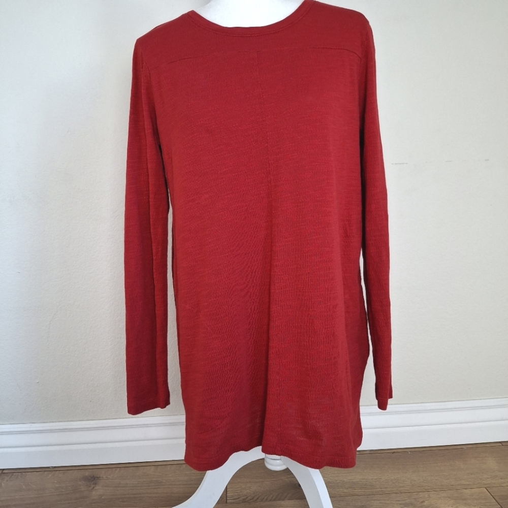J. Jill Slub Cotton Longsleeve Tunic Top